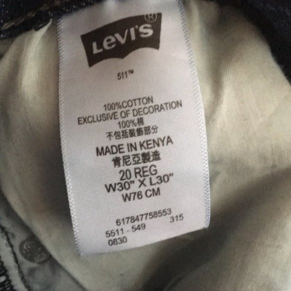 Levi’s 511 Cutoffs Denim Shorts High Rise - Picture 9 of 9